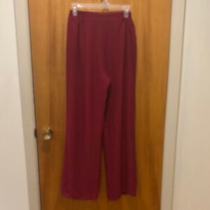 Elegant Burgundy Women's Pants